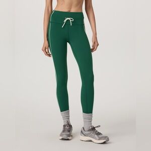 Vuori Green Viridian Legging With Drawstring